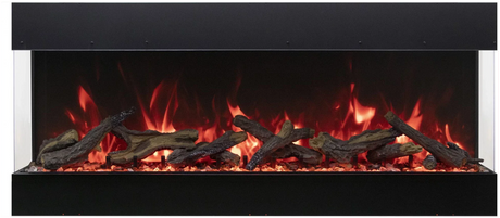 Amantii Tru View Bespoke - 45" Indoor / Outdoor 3 Sided Electric Fireplace TRV-45-BESPOKE - Serene Yards