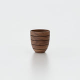 Aspen Round fiberglass planter in Woodland, shown empty