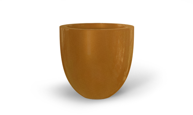 Alzira Bowl Planter in Metallic Bronze