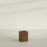 Tolga corner fiberglass planter in Metallic Bronze