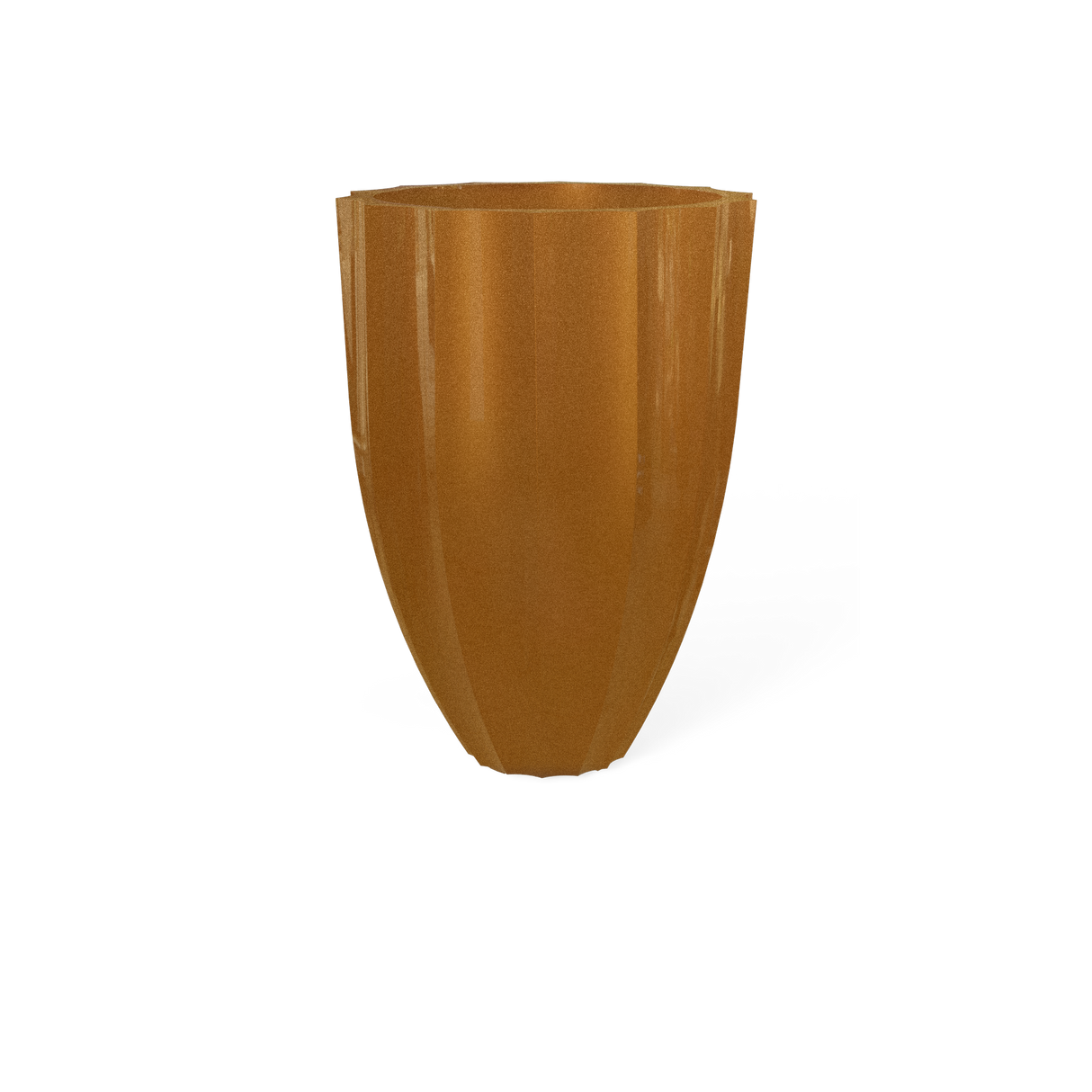 Alicante Fluted Planter, Metallic Bronze finish
