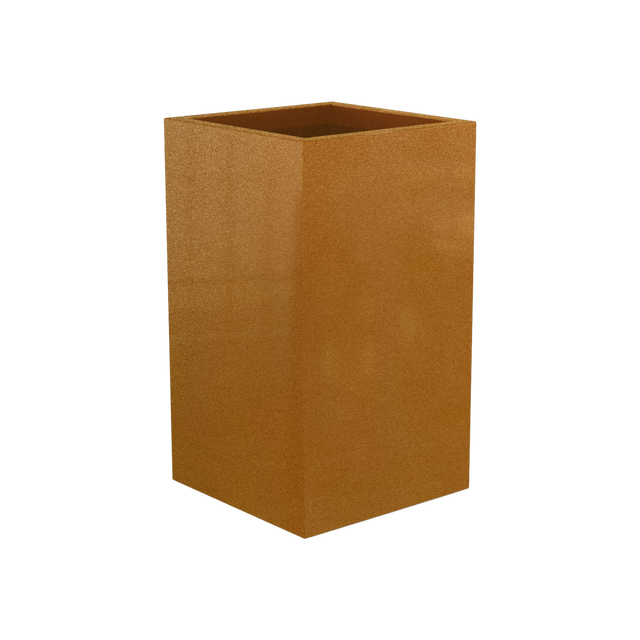 Darwin Corner Planter in Metallic Bronze
