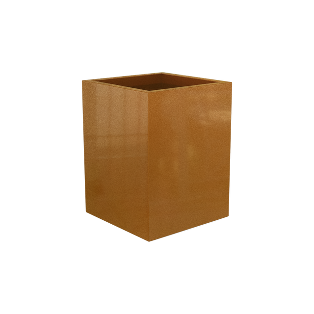 Brisbane Rectangular Planter in Metallic Bronze