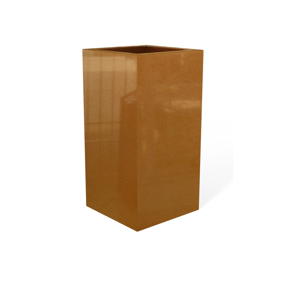 Hollywood Corner Planter, Metallic Bronze finish