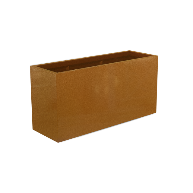 Tolga Rectangular Planter in Metallic Bronze