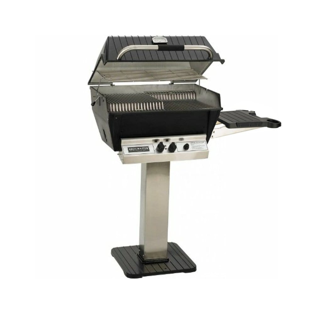 Broilmaster Premium NG Gas Grill Package w/Stainless Steel Patio Post - P3PK7N - Serene Yards