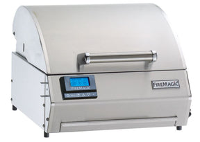Fire Magic Electric Built-In, Post Mount & Countertop Grills stainless steel grill with digital control panel and handle