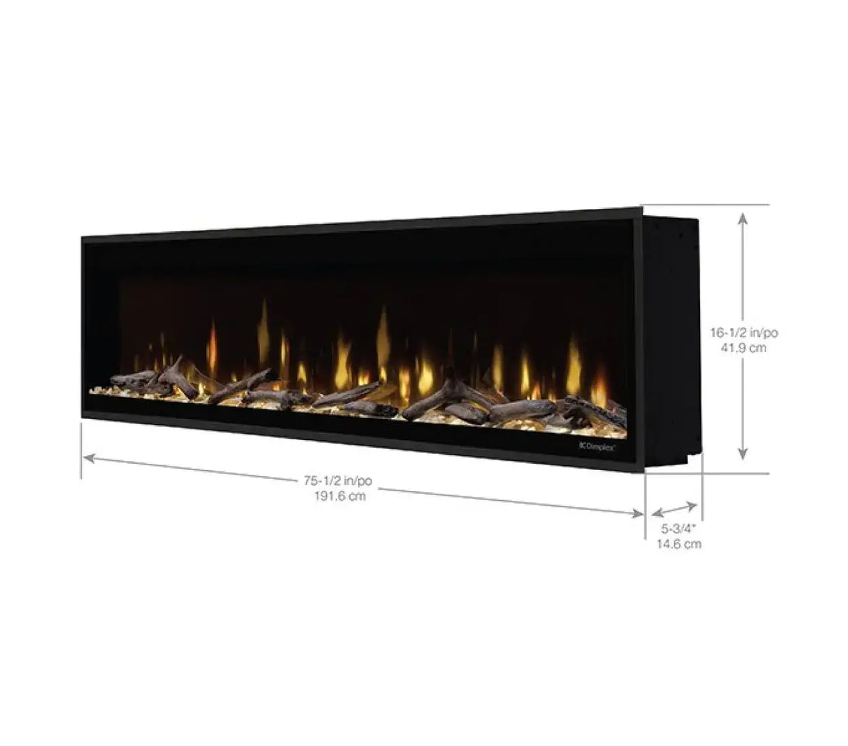 Dimplex Ignite Evolve 74-inch Linear Electric Fireplace (EVO74) 500002608 - Serene Yards