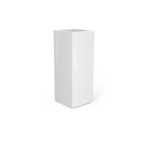 Perth Corner Planter, Gloss Bright White finish
