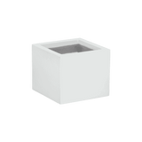 Antwerp corner fiberglass planter in Gloss Bright White
