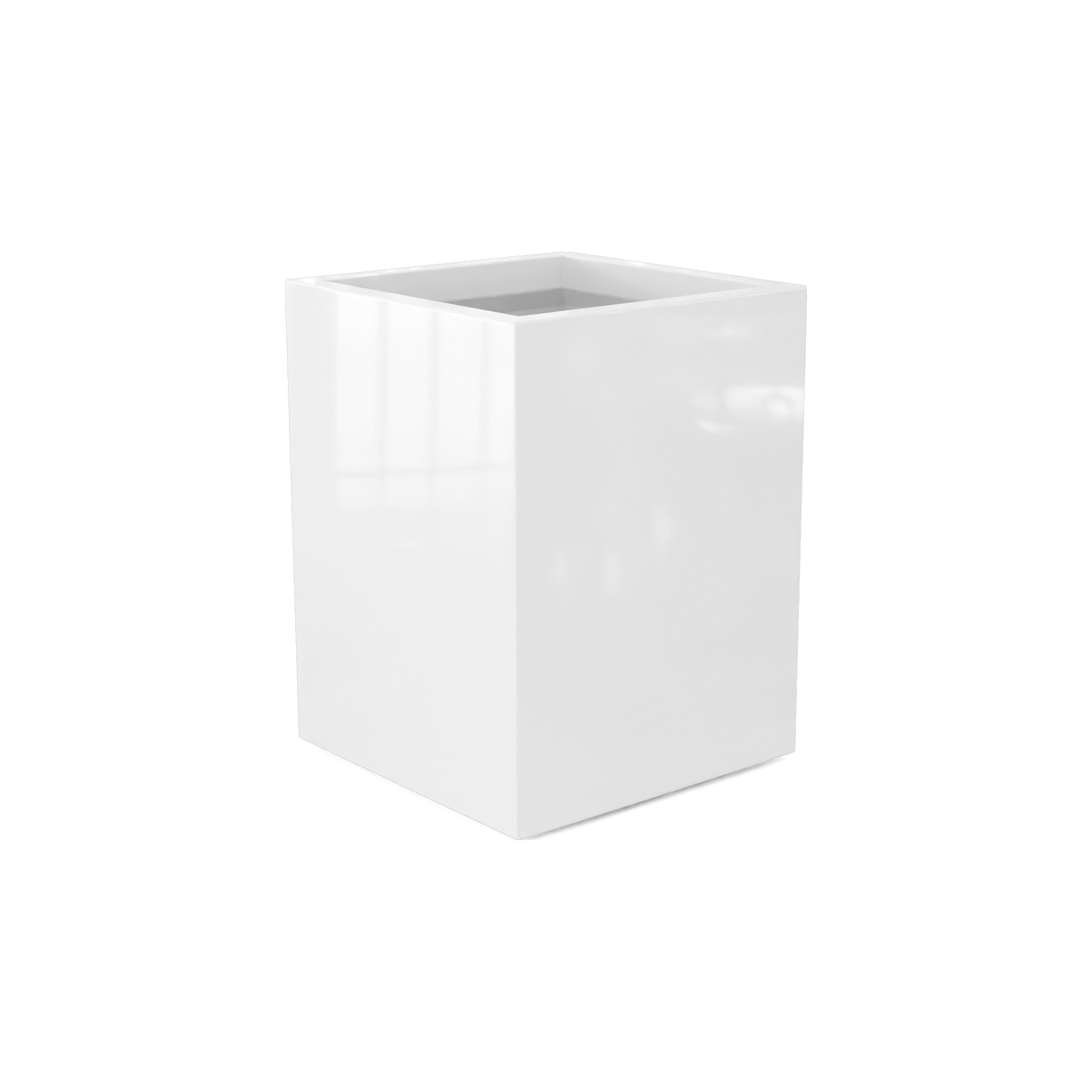 Brisbane Rectangular Planter, Gloss Bright White finish