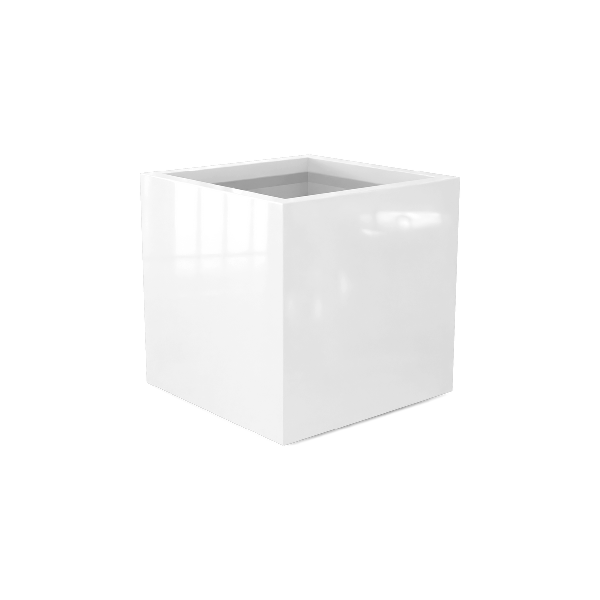 Granada Planter, Gloss Bright White finish