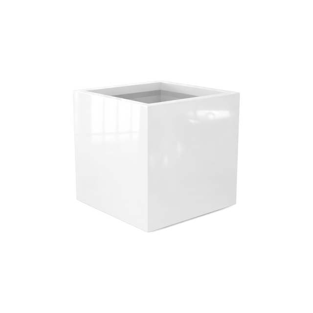 Granada Planter in Gloss Bright White