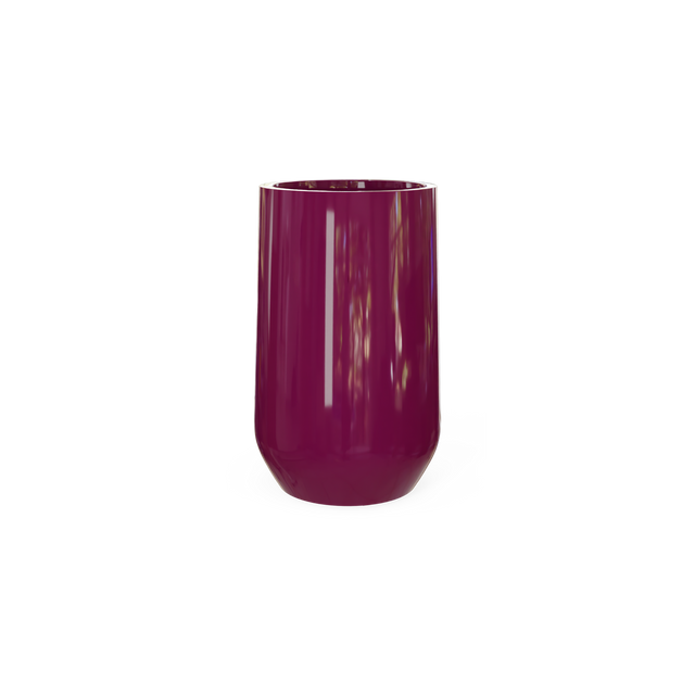 Hayden Urn Planter in Gloss Eggplant