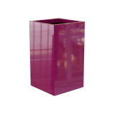 Darwin Corner Planter, Gloss Eggplant finish