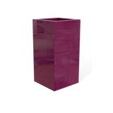 Hollywood Corner Planter, Gloss Eggplant finish