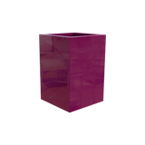 Miami Corner Planter, Gloss Eggplant finish