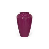 Bara jar fiberglass planter in Gloss Eggplant