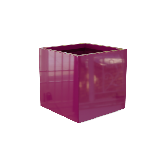 Granada Planter in Gloss Eggplant