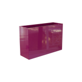 Perth Rectangular Planter, Gloss Eggplant finish