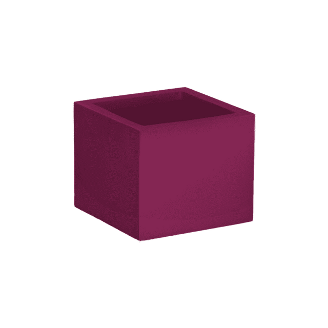 Antwerp corner fiberglass planter in Gloss Eggplant