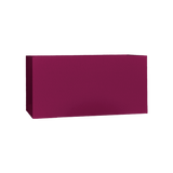 Camoux narrow rectangular fiberglass planter in Gloss Eggplant