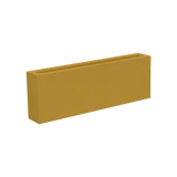 Camoux narrow rectangular fiberglass planter in Gloss Metallic Gold