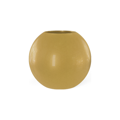 Spiral Round Planter, Gloss Metallic Gold finish