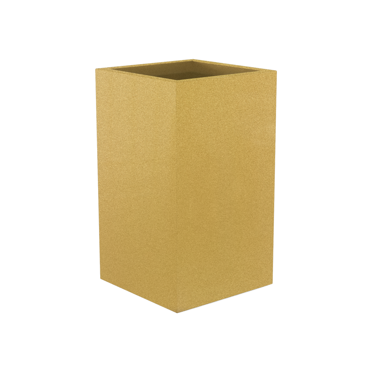 Darwin Corner Planter, Gloss Metallic Gold finish