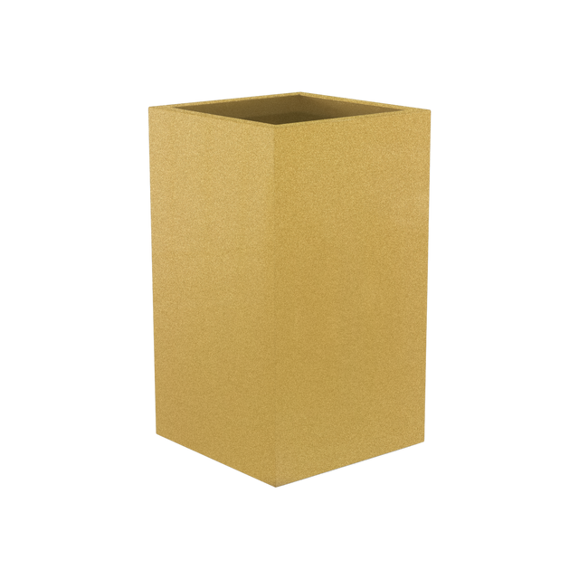 Darwin Corner Planter in Gloss Metallic Gold