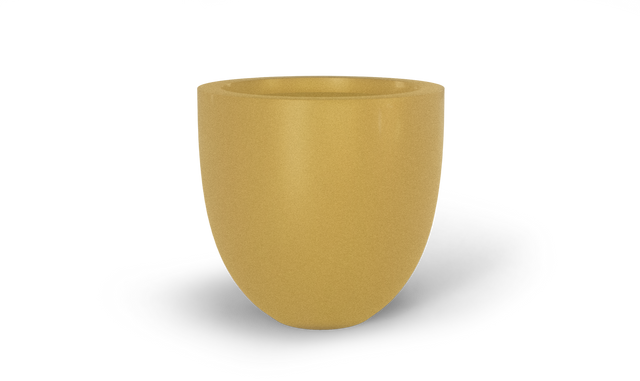 Alzira Bowl Planter in Gloss Metallic Gold