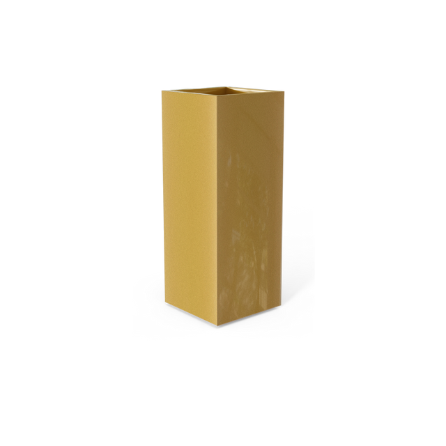 Perth Corner Planter in Gloss Metallic Gold