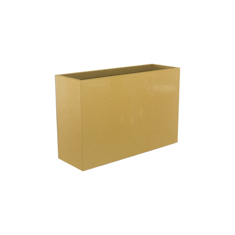 Perth Rectangular Planter, Gloss Metallic Gold finish