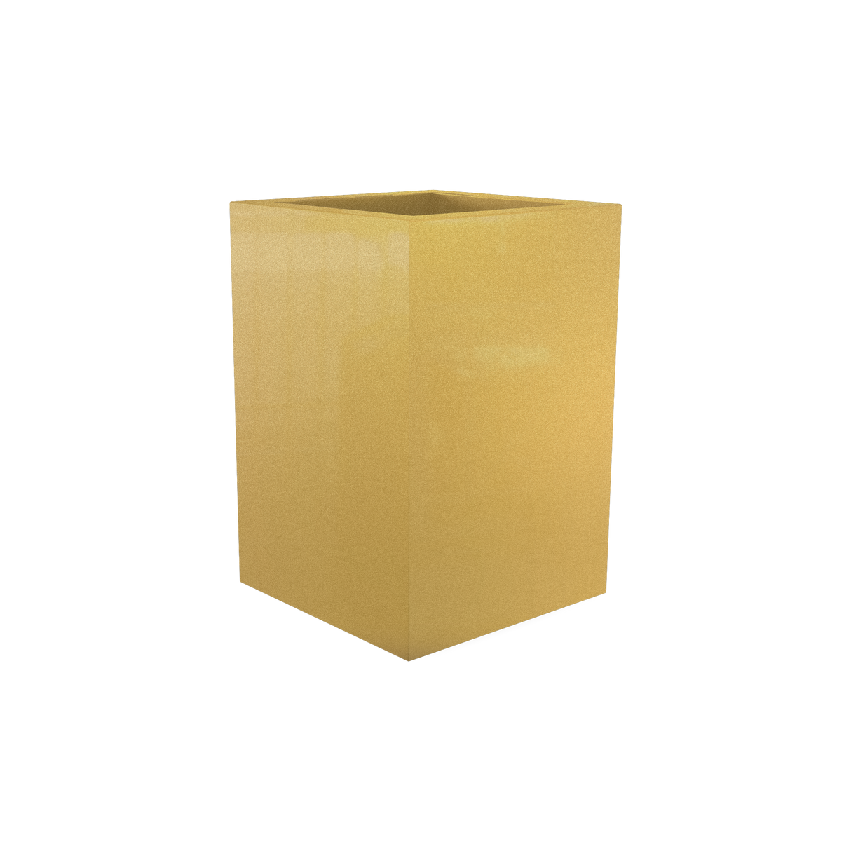 Miami Corner Planter, Gloss Metallic Gold finish