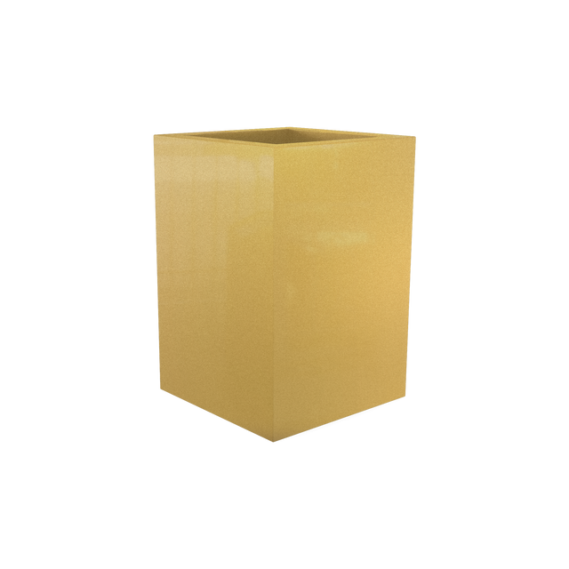 Miami Corner Planter in Gloss Metallic Gold