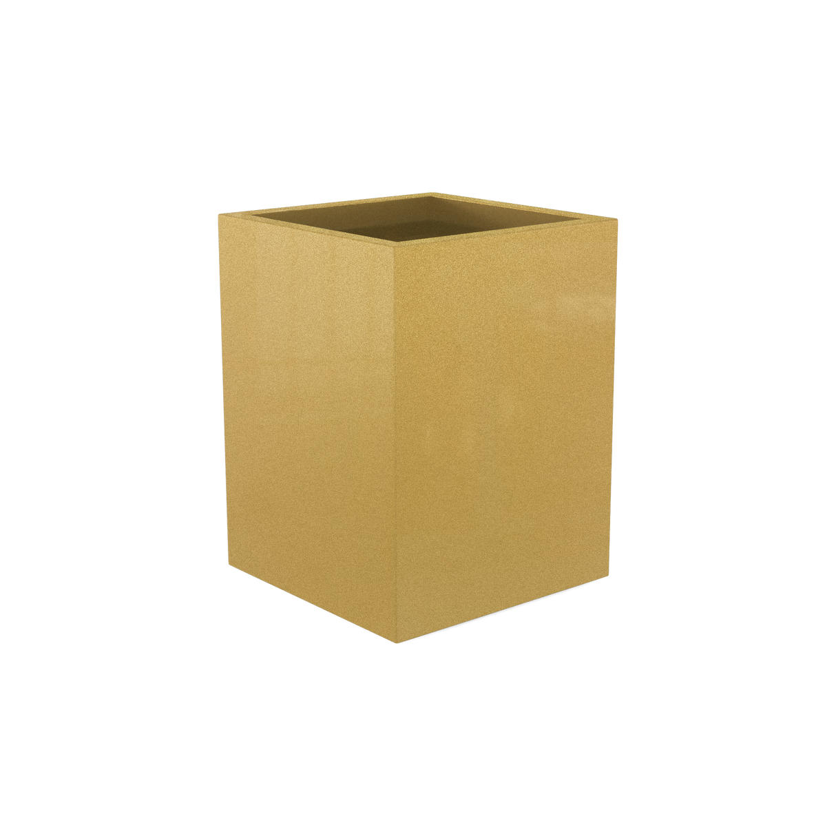 Brisbane Rectangular Planter, Gloss Metallic Gold finish