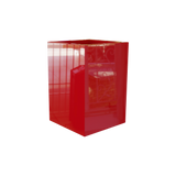 Miami Corner Planter, Gloss Red finish