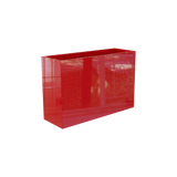 Perth Rectangular Planter, Gloss Red finish