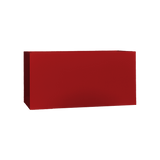 Camoux narrow rectangular fiberglass planter in Gloss Red