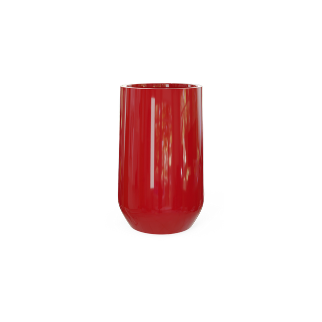 Hayden Urn Planter in Gloss Red