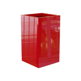 Darwin Corner Planter, Gloss Red finish