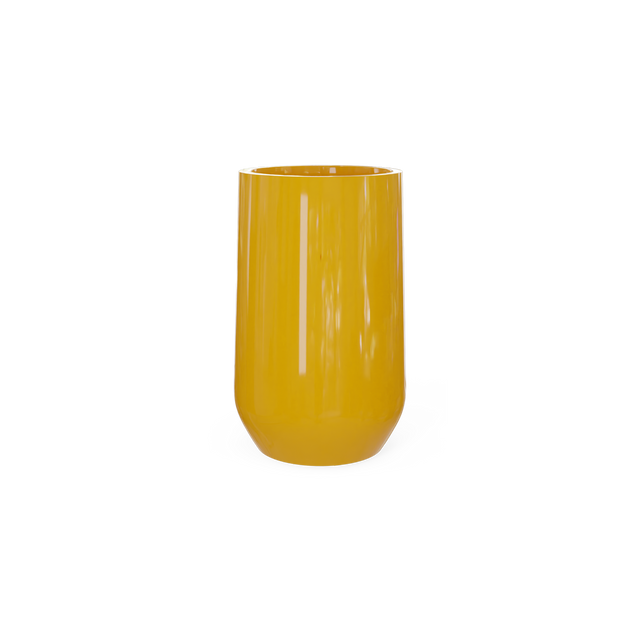 Hayden Urn Planter in Gloss Saffron