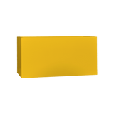 Camoux narrow rectangular fiberglass planter in Gloss Saffron