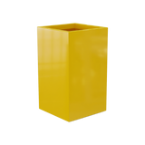 Darwin Corner Planter, Gloss Saffron finish
