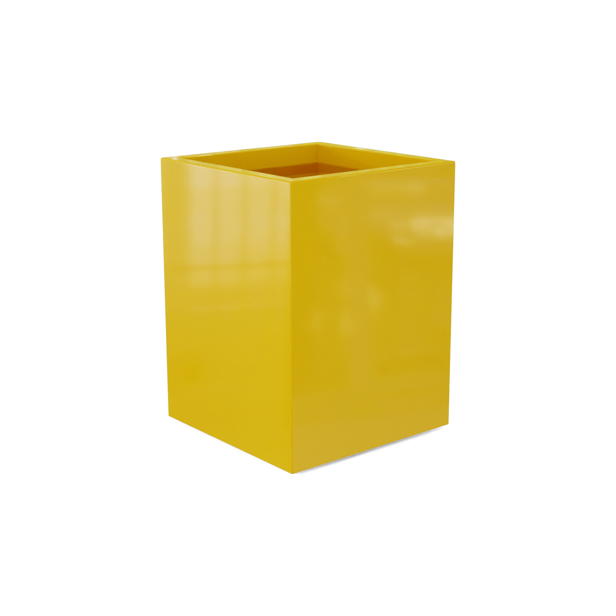 Brisbane Rectangular Planter, Gloss Saffron finish