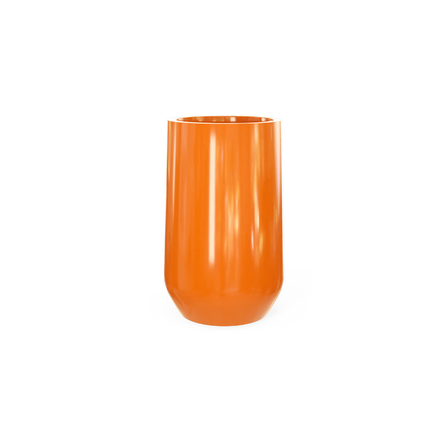 Hayden Urn Planter in Gloss Tangerine