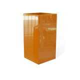Hollywood Corner Planter, Gloss Tangerine finish