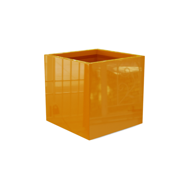 Granada Planter in Gloss Tangerine