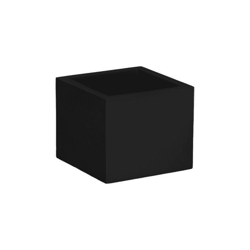 Antwerp corner fiberglass planter in Matte Black