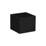 Antwerp corner fiberglass planter in Matte Black